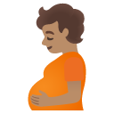 pregnant person: medium skin tone on Google