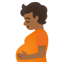 pregnant person: medium-dark skin tone on Google