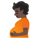 pregnant person: dark skin tone on Google