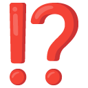 exclamation question mark on Google