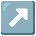 up-right arrow on Google