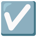 check box with check on Google