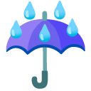 umbrella with rain drops on Google