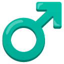 male sign on Google
