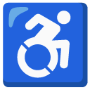 wheelchair symbol on Google