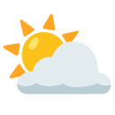 sun behind cloud on Google