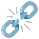 broken chain on Google