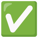 check mark button on Google