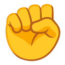 raised fist on Google