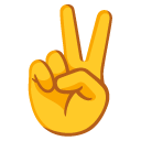 victory hand on Google