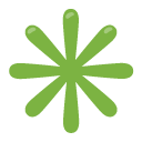 eight-spoked asterisk on Google