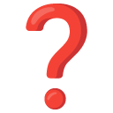 red question mark on Google