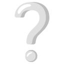 white question mark on Google
