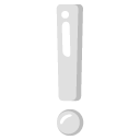 white exclamation mark on Google