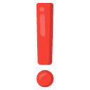 red exclamation mark on Google