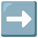 right arrow on Google