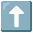 up arrow on Google