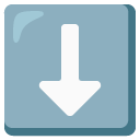 down arrow on Google