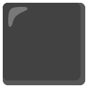 black large square on Google