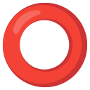 hollow red circle on Google