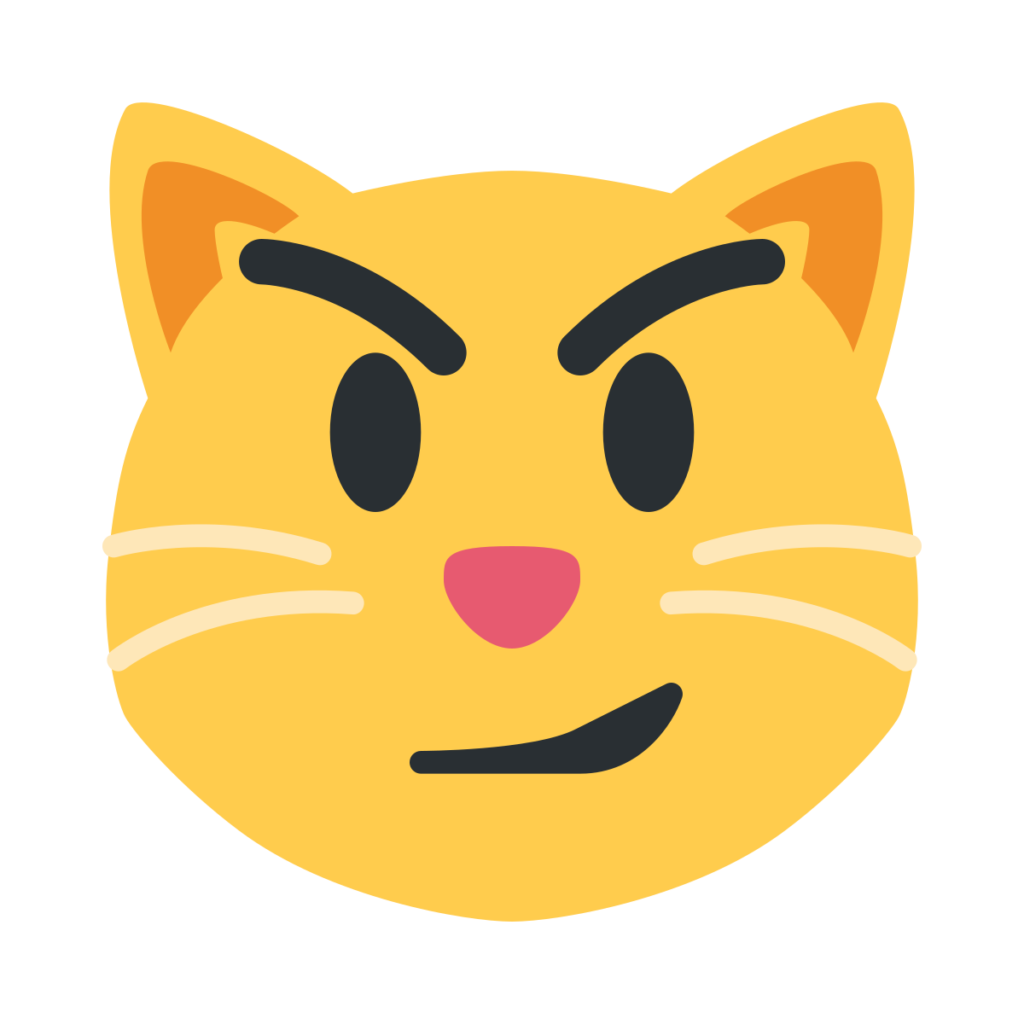 Cat With Wry Smile Emoji