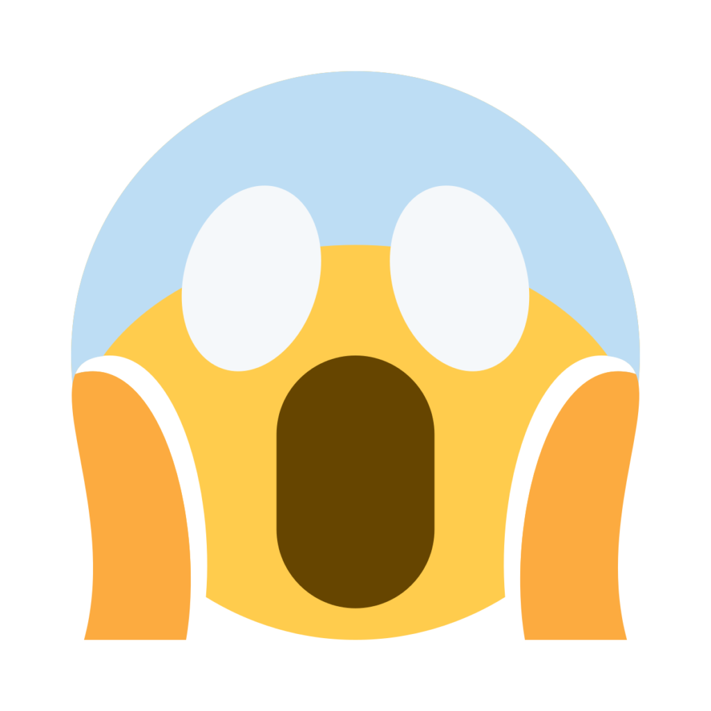 Face Screaming In Fear Emoji