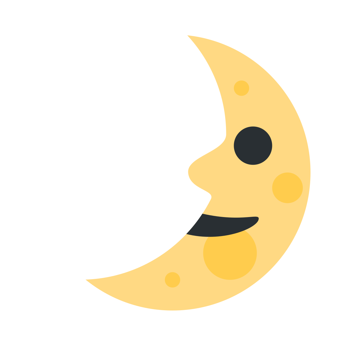 ð First Quarter Moon Face Emoji - What Emoji ð§
