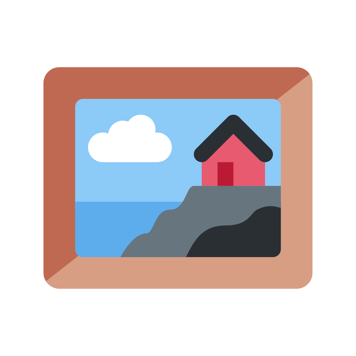 🖼️ Framed Picture Emoji - What Emoji 🧐
