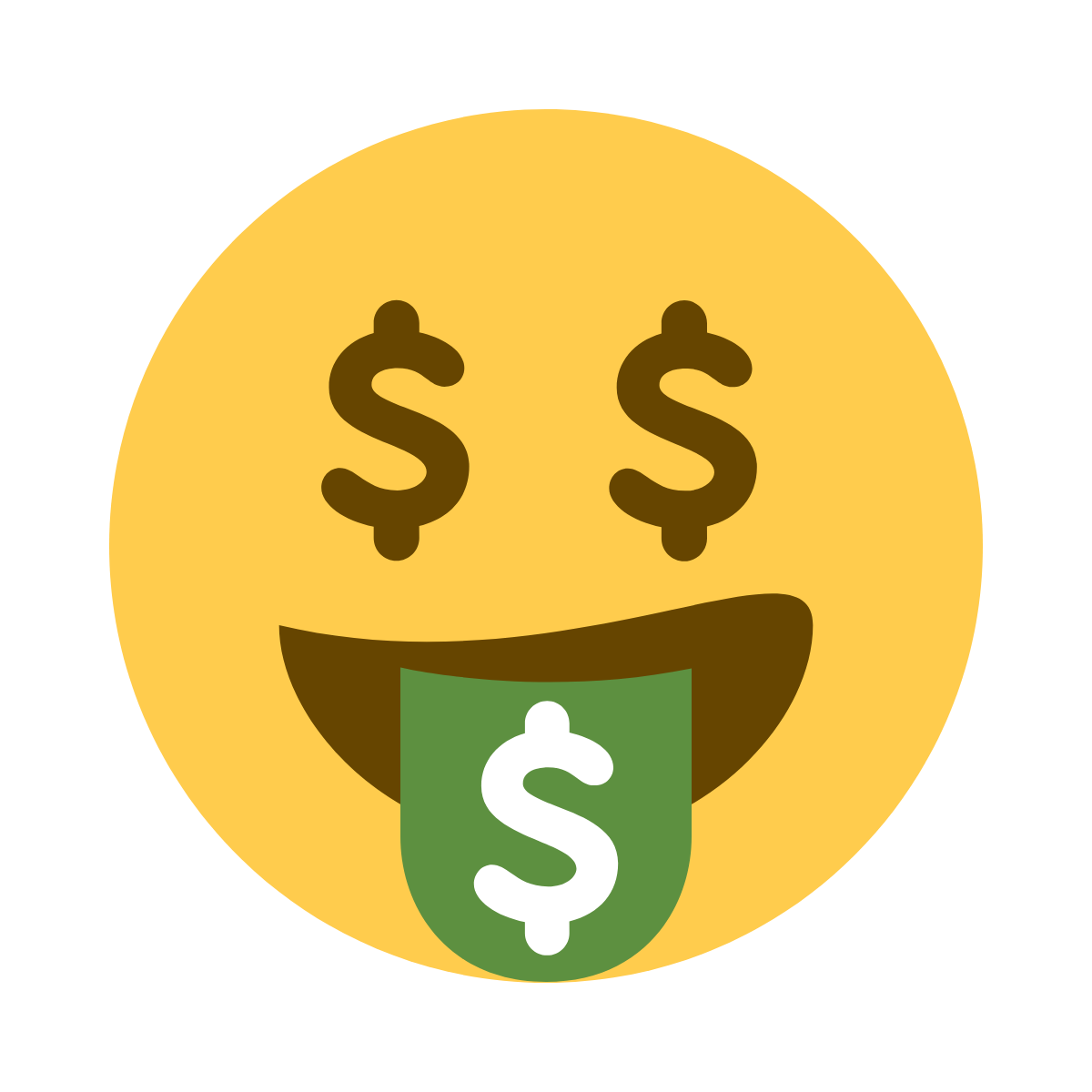 螺 Money-Mouth Face Emoji - What Emoji 類