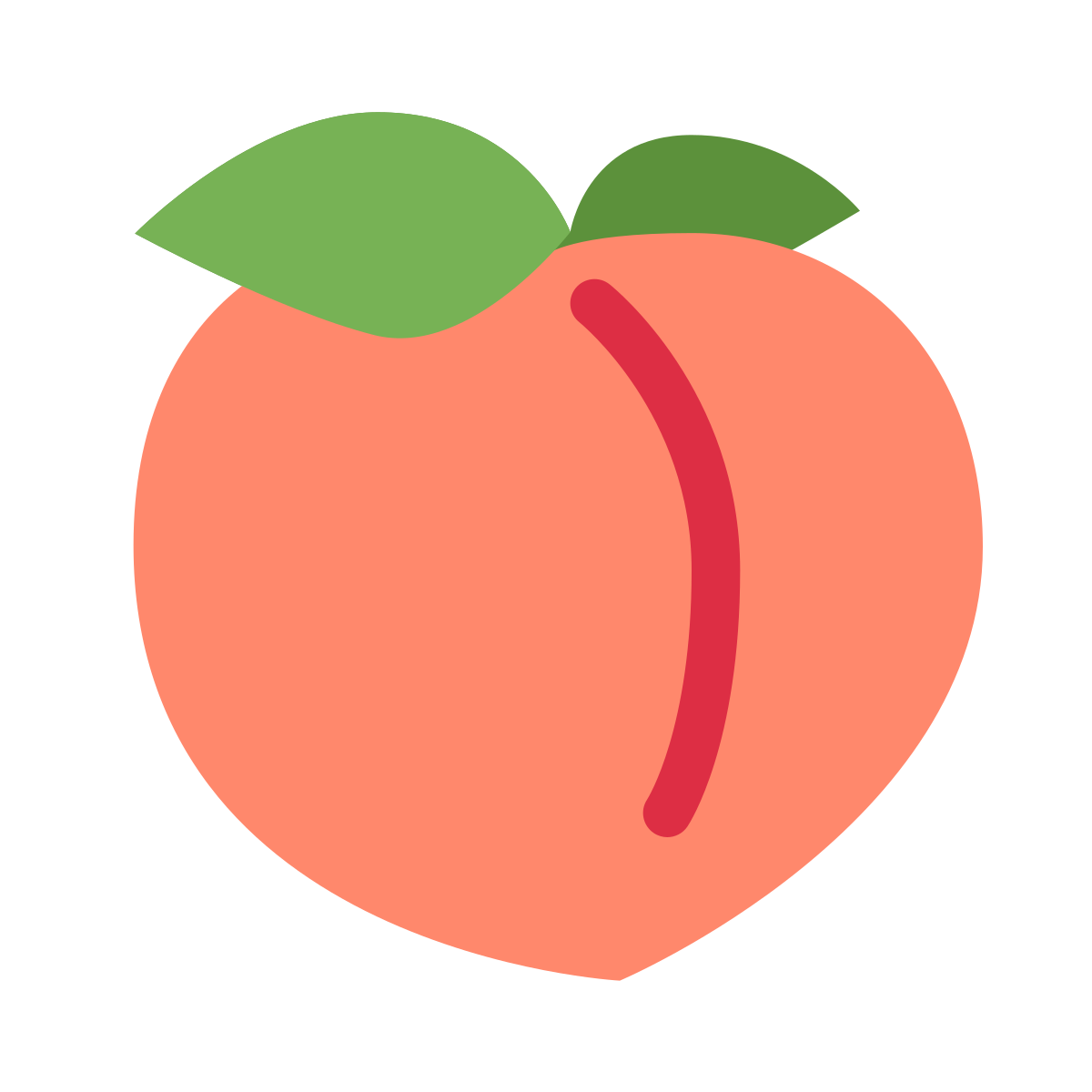 Peach Emoji SVG
