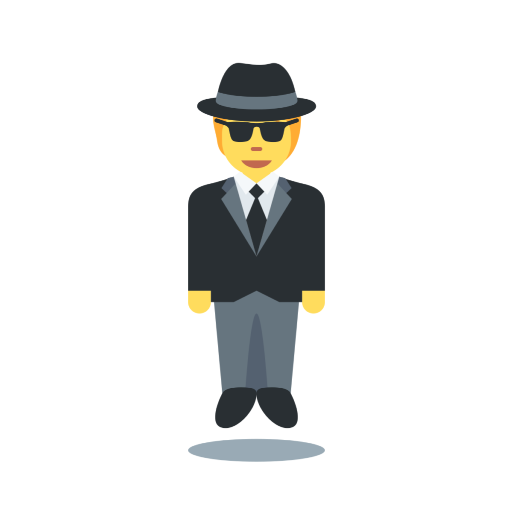 Person In Suit Levitating Emoji