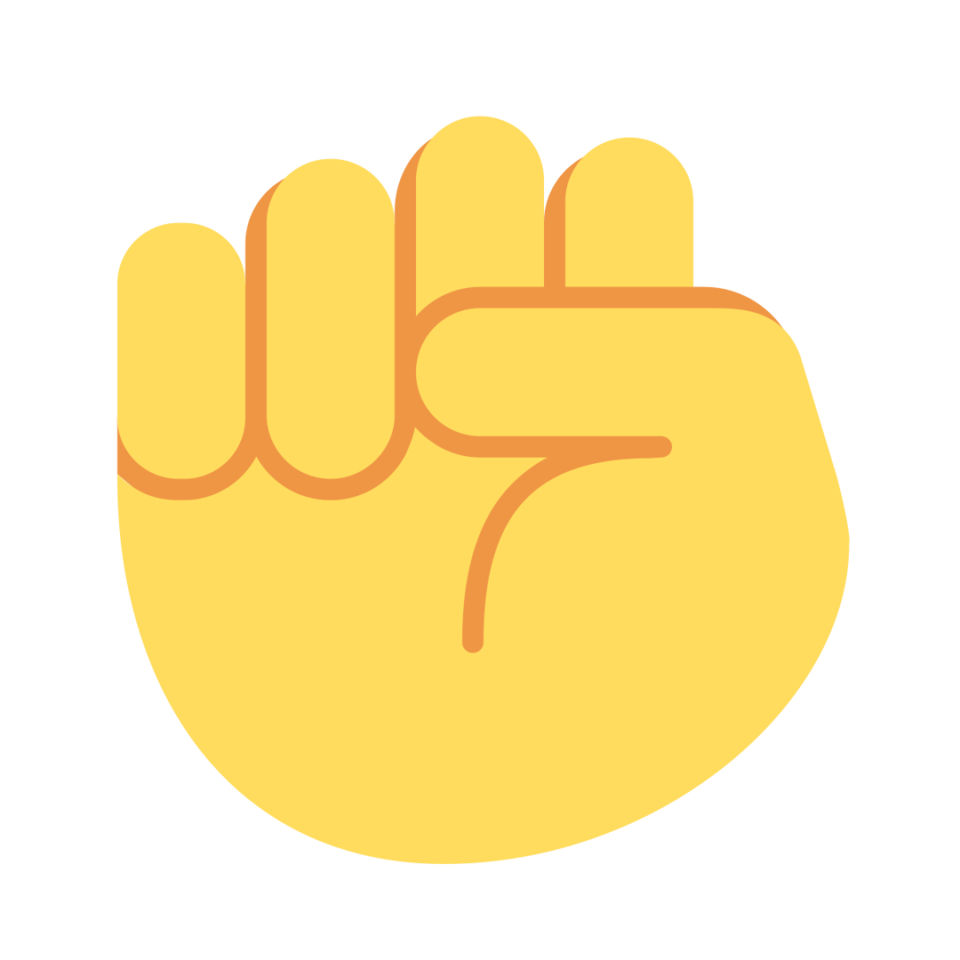 closed hands emoji