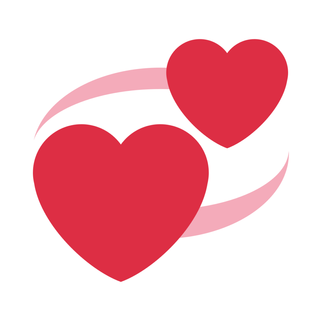Revolving Hearts Emoji