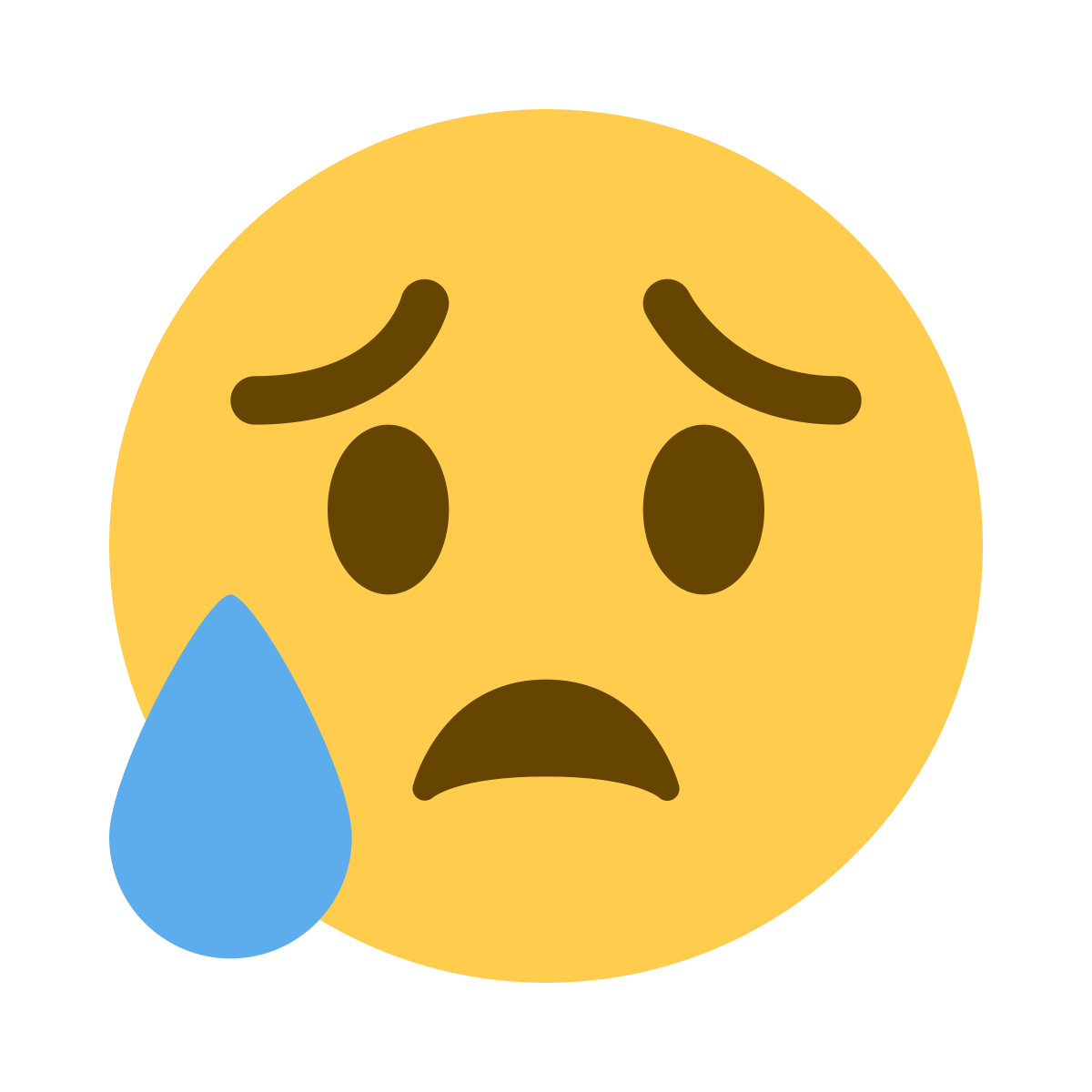 😥 Sad But Relieved Face Emoji - What Emoji 🧐