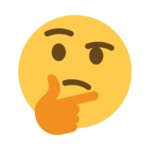 Thinking Face Emoji 1