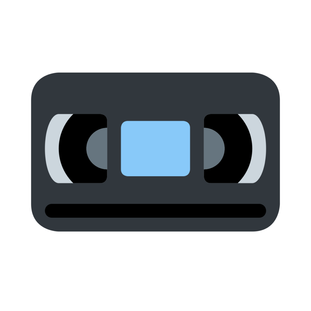 Videocassette Emoji