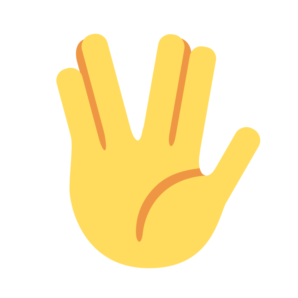 Vulcan Salute Emoji