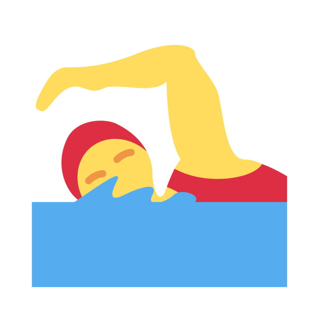 Woman Swimming Emoji