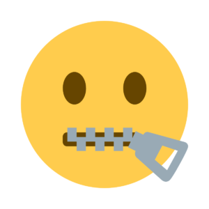 Zipper Mouth Face Emoji