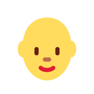 Woman Bald Emoji