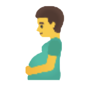 Man With Swollen Belly Emoji